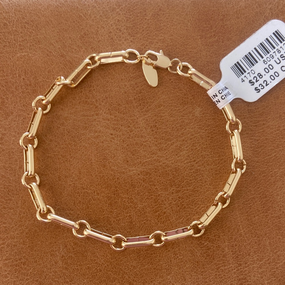 Anthropology Gold Chain Bracelet NWT